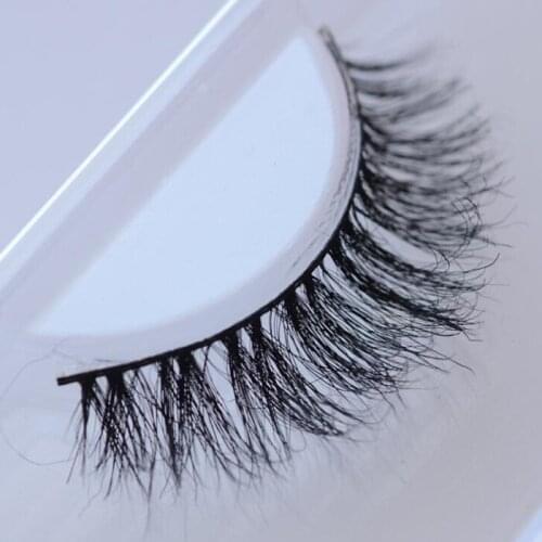 1 pair Mink Eyelashes Natural Black False Eyelashes Long Cross Fake Eye Lashes Extension accessory Makeup lash