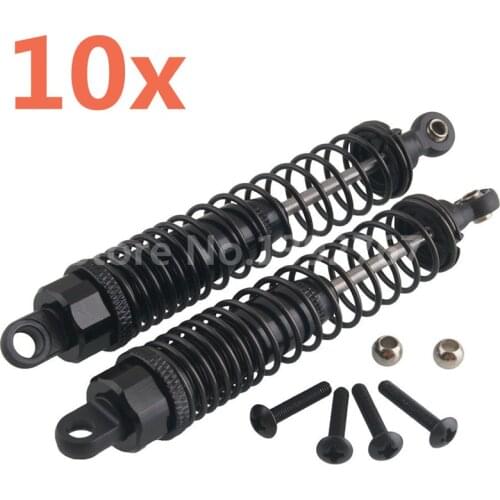 10Pcs RC Car HPI Aluminum Upgrade Shock Absorber(Al.) With Screws For 1/10 Scale Models BULLET3.0 FLUX MT/ST Remote Control Car