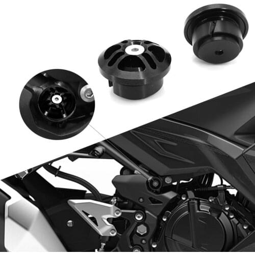 For Kawasaki Ninja 400 250 Z400 Ninja400 Ninja250 2018 2019 2020 Accessories CNC Frame Decorative Cover Hole Plug Cap Swingarm