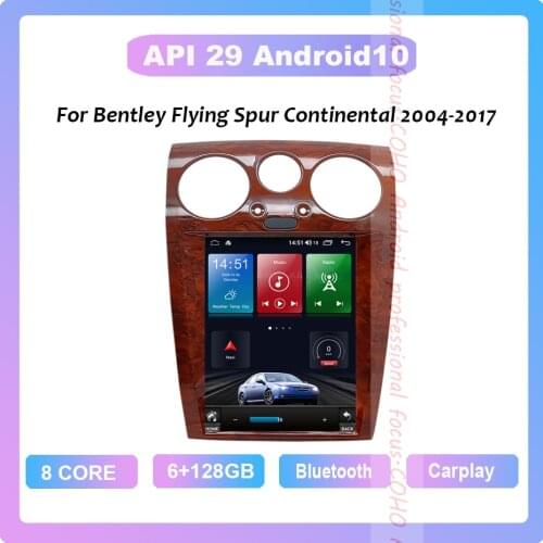 COHO For Bentley Flying Spur Continental 2004-2017 Android 10.0 Octa Core 6+128G Car Multimedia Player Stereo Receiver Radio