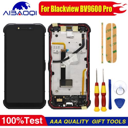 NEW Touch Screen LCD Display For Blackview BV9600 BV9600 Pro Digitizer Assembly With Frame Replacement Parts+Disassemble Tool
