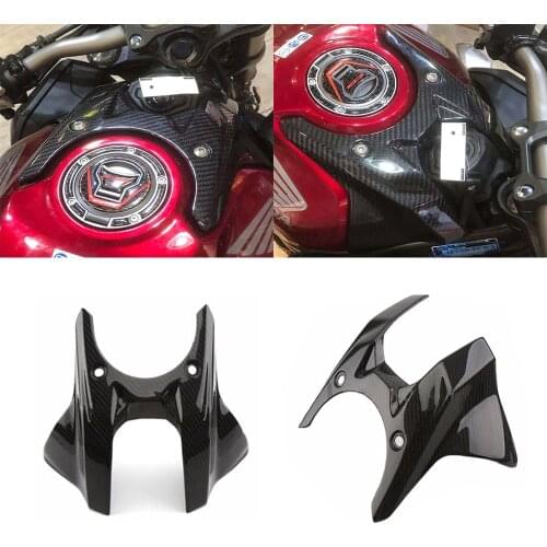 For Honda CB650R/CBR650R Motorcycle Modified Carbon Fiber Front Fuel Tank Protective Cover Housing 2019