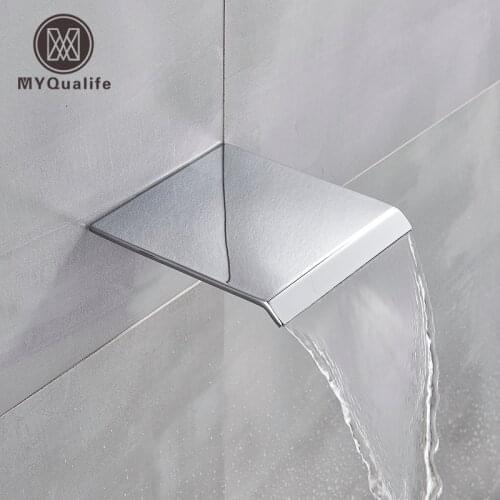 Chrome/Brushed Golden/Black Bathtub Faucet Waterfall Nozzle Faucet Replacement Piece Bath Basin Faucet Single Water-Tap New Hot