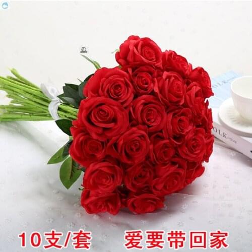 Simulation rosette living room false flower decoration silk flower home decoration plastic flower indoor dry flower decoration