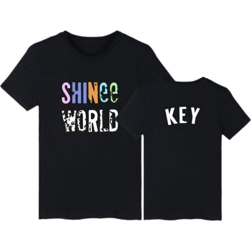 LUCKYFRIDAYF fashion Shinee world kpop t-shirts printed men women t shirts casual tee shirt short sleeve t-shirt tops plus size