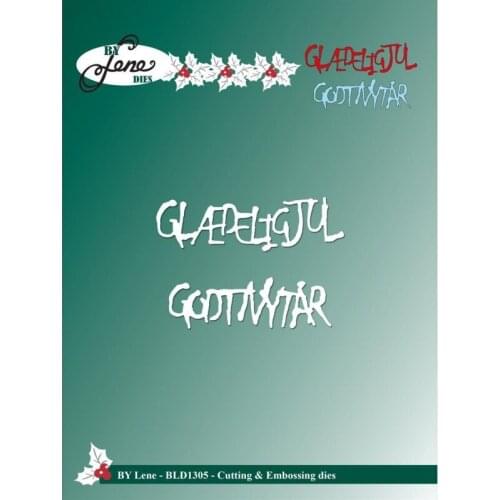 AliliArts Metal Cutting Dies Glædelig Jul Godt Nytår diy Scrapbooking Photo Album Decorative Embossing PaperCard Crafts Die 2020