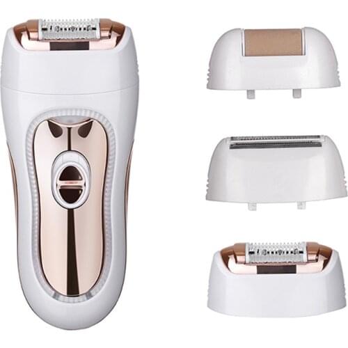 2021 Multi-functional Women Epilator Personal Beauty Tool 3 in 1 Heads Epilator Electric Body Hair Shaver Callus Remover