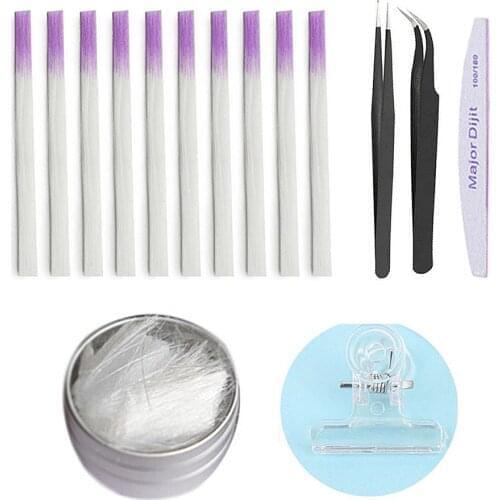 Fiberglass Nail Extension Glass Set Fibernails Fiber Nail Silk Extension Repair Set Nail Form Acrylic Tips False Nail