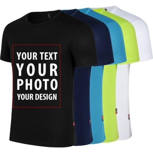 Men Tops Tees Shirt 2020 Summer Mens Breathable Casual Short Sleeve Tshirts Custom Your Own Personalized T-shirt Print Photo