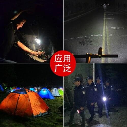 New P50 strong light long-range flashlight aluminum alloy telescopic zoom 26650 rechargeable outdoor lighting flashlight