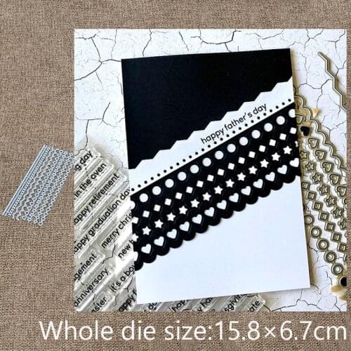 New Design Craft Metal stencil mold Cutting Dies Lovely Little Borders scrapbook die cuts Album Paper Card Craft Embossing