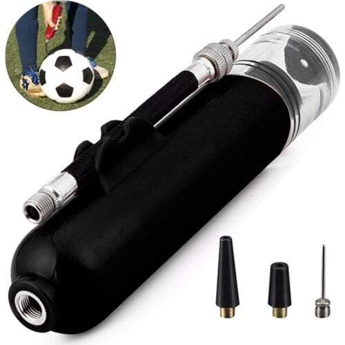 Outdoor Fitness Equipment Mini Red Ball Pump Basketball Football Volleyball Inflator Pump Inflatable Needle Nozzle Accessories