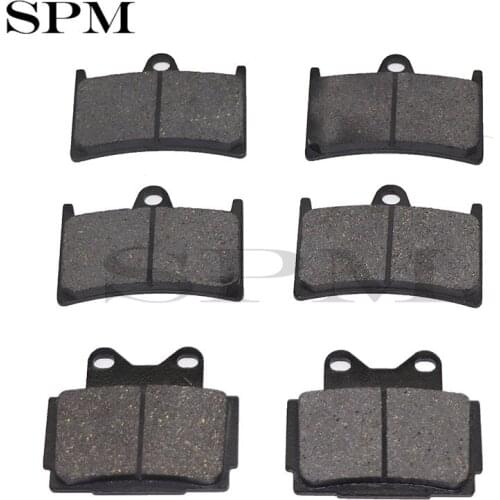 Motorcycle Front and Rear Brake Pads For Yamaha TZR 125 250 FZR 400 RR (4DX) 1992 FZS 600 Fazer 1998-2003 FA252 FA104