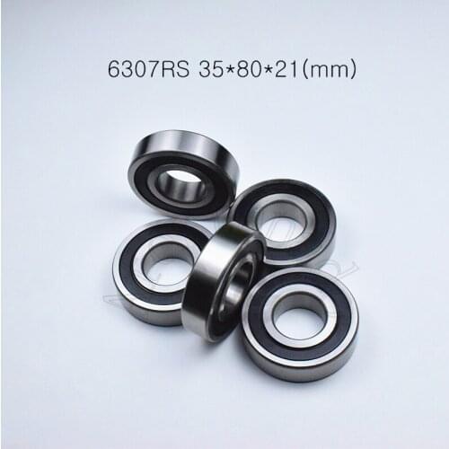 6307RS 35*80*21(mm) 1Piece bearings ABEC-5 rubber sealing type chrome steel deep groove bearing 6307 6307RS