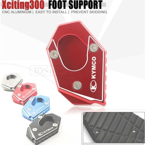 For Kymco Xciting 250 300 350 400 400i 250i 300i 350i Motorcycle Kickstand Foot Side Extension Pad Support Plate Enlarge Stand