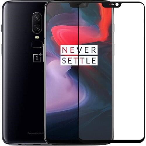Full Coverage Tempered Glass Screen Protector For Oneplus 6 Explosion-proof Protective Soft Edge Front Guard Films For Oneplus 6