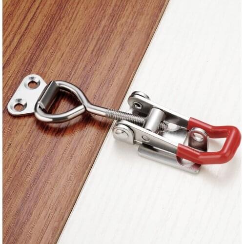 Adjustable wood Toolbox Case Metal Toggle Latch Catch Quick Release Clasp fixture clamp Anti-Slip Push Pull Hardware Tools