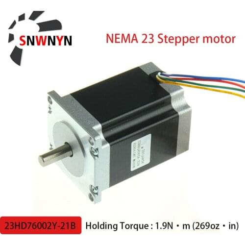 Nema 23 CNC Stepper Motor 23HD76002Y-21B 1.9N.M 3A 3.6V 269oz·In/1.9N·M/190Ncm CNC Router Engraving Milling Machine 3D Printer