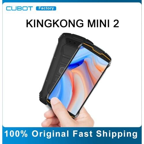 4'' Cubot Kingkong Mini 2 Rugged Smart Phone Waterproof Android 10 Dual Sim 3000mAh Mini Mobile Phone 3GB+32GB 13MP Camera