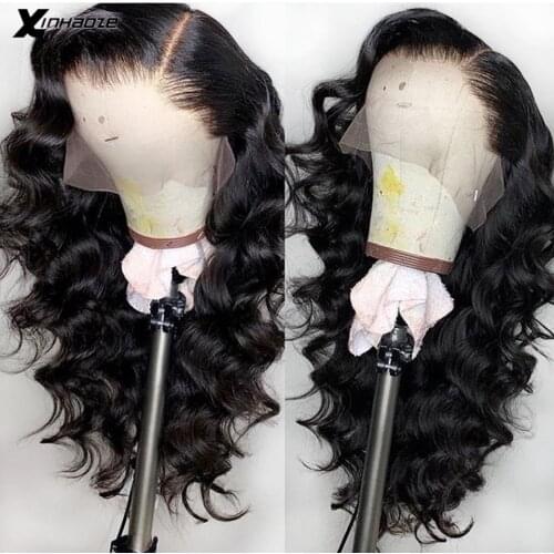 Loose Wavy Lace Front Wig Pre Plucked Hairline Brazilian Lace Front Human Hair Wigs For Black Women Remy Hair Wig With Baby Hair