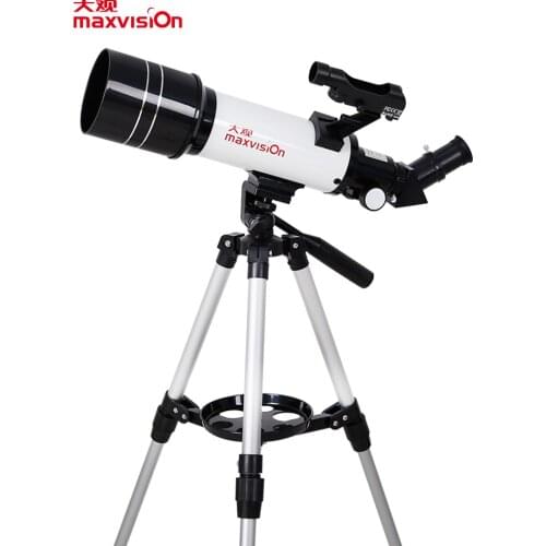 Professional Travel 70/400mm 175X Refracting Astronomical Telescope Red Dot Finder with 9+25MM Eyepiece Camera Tripod Backpack
