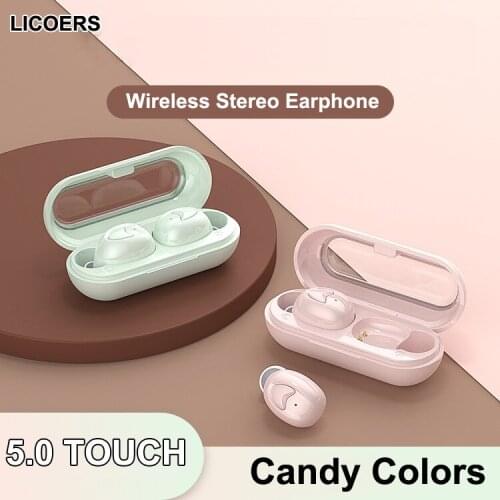 TWS10 Bluetooth Earphone 5.0 Wireless 3D Stereo Earbuds HIFI Mini In-ear Sports Running Headphones Gaming Headset iOS/Android