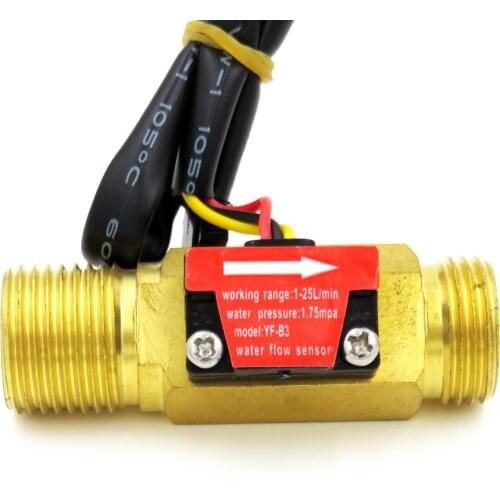 YF-B3 BSP G1/2" Hall flow sensor Turbine meter CE certificate for water 1-25L/min turbine flow meter water flow sensor iSentrol