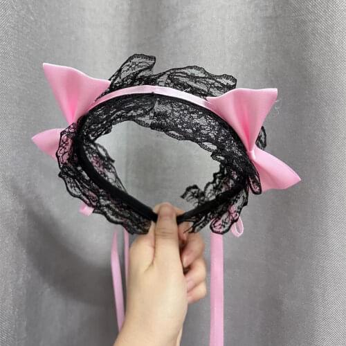 Women Ears on The Head Animal Cat Ears Headband Lolita Kawaii Anime Hair Hoop Party Headpiece Gothic Accessories Dropshipping