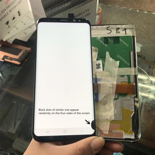 ORIGINAL AMOLED S8Plus LCD For SAMSUNG Galaxy Display S8+ Plus G955U G955F Touch Screen Digitizer With Dead Spot Dot point