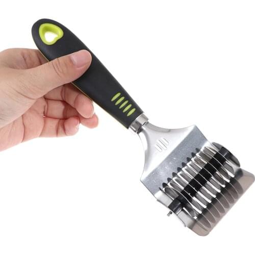 1PCS Manual Stainless Steel Noodle Shallot Garlic Cut Roller Cutter Kitchen Practical Helper Tool Dough Cutting Maker