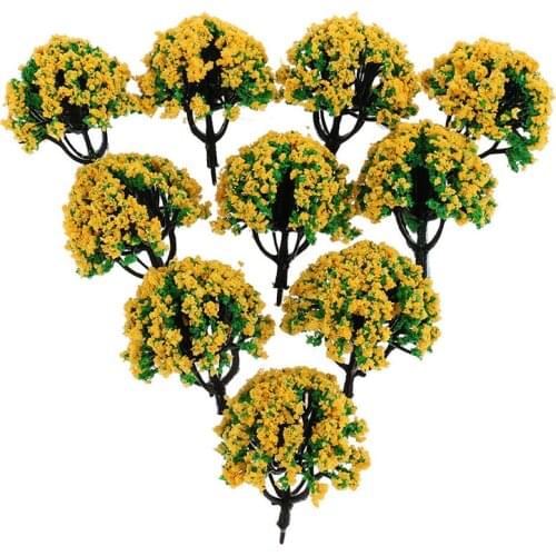 20/70pcs Trees Model Train Railroad Decor Wargame Diorama Scenery Landscape HO-OO Scale Building Landscape Accessories Toys New