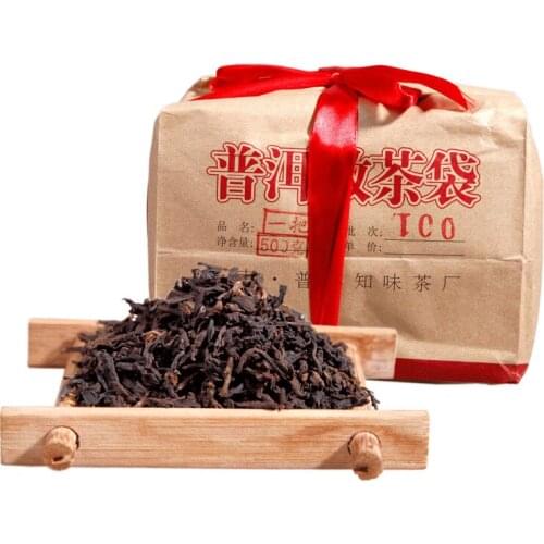 500g China Yunnan Jishun Hao Chen Nian Oldest Cooked Ripe Tea Pu'er Green Food for Health Care Lose Weight Free Shipping