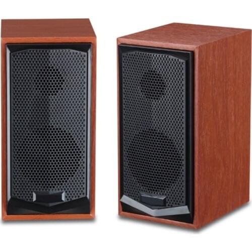 Multimedia speaker Speaker Bookshelf Wired Speaker Sound System Wood Music Speakers For Phone Computer Soundbar