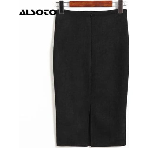 Замшевые юбки-карандаши Alsoto China At AliExpress
