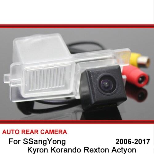 For SSangYong Kyron Korando Rexton Actyon 2006 - 2017 Car Rear View Camera Rearview Parking Reverse Backup HD CCD Night Vision