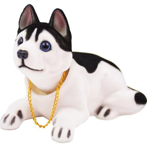 Free shipping Car Accessories Cute Auto Decoration Nodding Dog Ornaments Shaking Head Dashboard Dolls Toy Car Interior