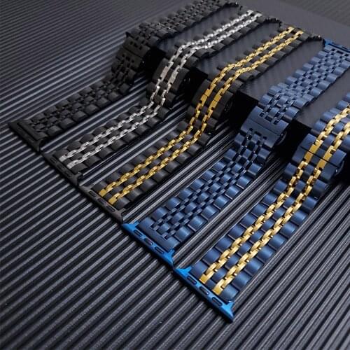 Stainless steel metal Wrist Strap Band For iWatch 42mm 38mm Bracelet For Apple Watch Series 6 SE 5 4 44mm 40mm bands Watchband