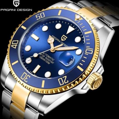 2021 New PAGANI DESIGN Mens Mechanical Watch Men Automatic Luxury Waterproof Sapphire Glass Stainless Steel WristWatch PD-1639