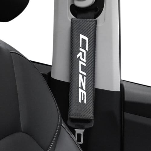 2pcs Carbon Fiber Car Safety Seat Belt Cover Case For Chevrolet Cruze Captiva Colorado Spark Malibu Auto Accessories Car-Styling