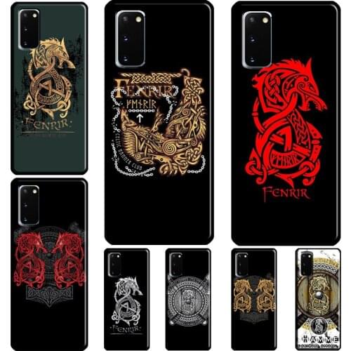 Vikings Fighting Fenrir Coque For Samsung Galaxy Note 20 Ultra Note 10 Plus S20 FE S21 Ultra S8 S9 S10 Plus Case