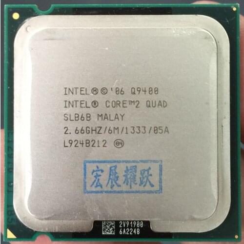 Intel Core2 Quad Processor Q9400 Quad-Core LGA775 Desktop CPU 100% working properly Desktop Processor