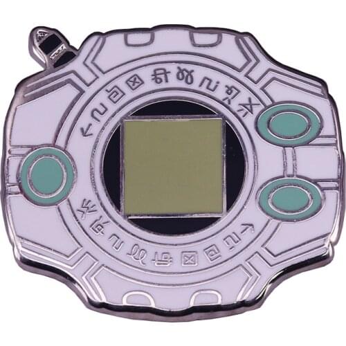 Digimon Digivice Hard Enamel Pin nostalgia 90s Game Anime Cosplay Accessory