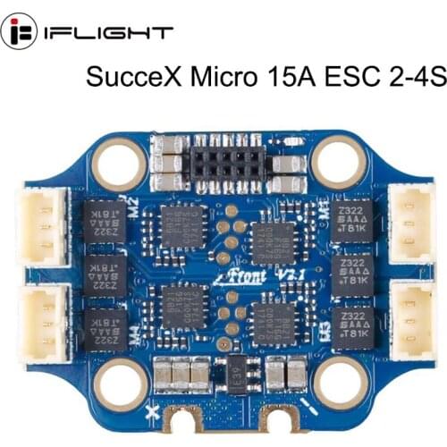 IFlight SucceX Micro 15A 2-4S 4-in-1 ESC with connector protoco /oneshot125 /multishot mode/dshot150 /300/dshot600 for FPV Drone