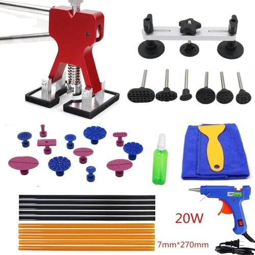 PDR Tools Vehicle Dent Repair Car Body Dents Car Dent Repair Tools Puller Suction Cups Glue Gun reverse hammer hand tool