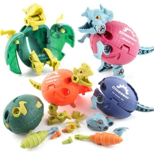 2021 Novel Disassembly Dinosaur Toys Interesting Dinosaur Egg Toys DIY Combination Early Educational Blocks Toys For Kids Gift
