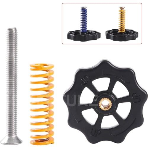 3D Printer Parts Heated Bed Spring Leveling Kit Adjustment Nut+Springs+ Screw Heatbed Kit For CR-10 Ender 3 MK3 hotbed