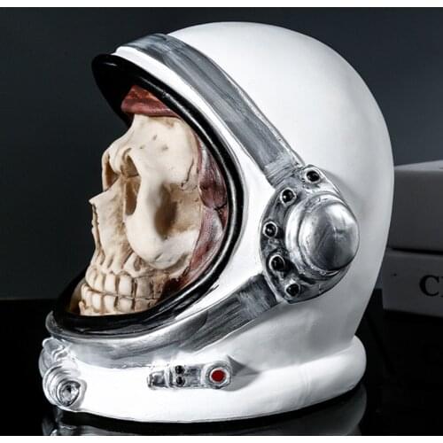Skull Astronaut Piggy Bank Counter Coin Counting Coin Money Saving Box Jar Coins Storage Box for USD EURO GBP Money Decoration