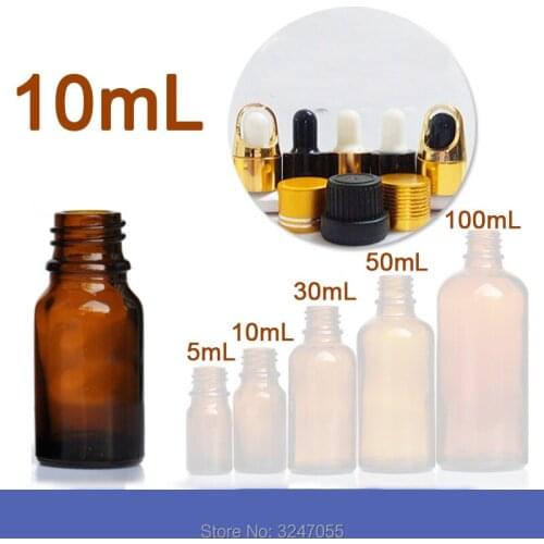 10ML 20pcs/lot 50pcs/lot Brown Empty Glass Pipette Bottle, Cosmetic Amber Vial Essential Oil Bottle,DIY Glass Cosmetic Container