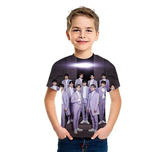 Summer Versatile Boys And Girls Treasure13 3D Printing Idol T-Shirt Cool Original Pants Breathable Short Sleeve Childrens Top