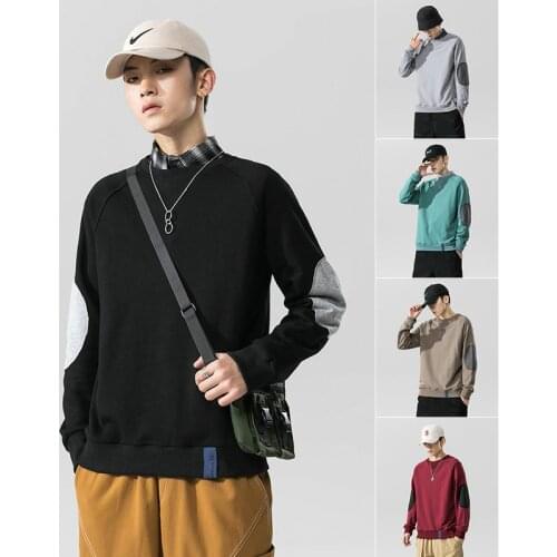 Mens Sweater 2021 New Fashion Brand Spring and Autumn Long-sleeved T-shirt Youth All-match Bottoming Sweatshirt Mens Clothing